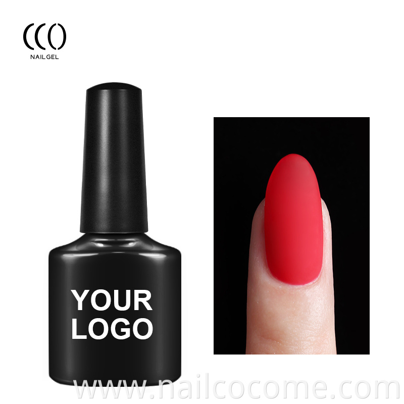 CCO private label soak off led uv HEMA FREE matte top coat gel polish